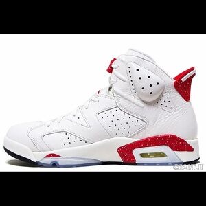 Air Jordan 6 Retro “Reverse Oreo” | Size 6.5Y | White/Red | Gently Used